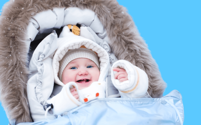 Dressing newborn in winter