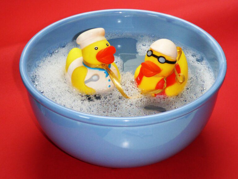 how to wash bath toys