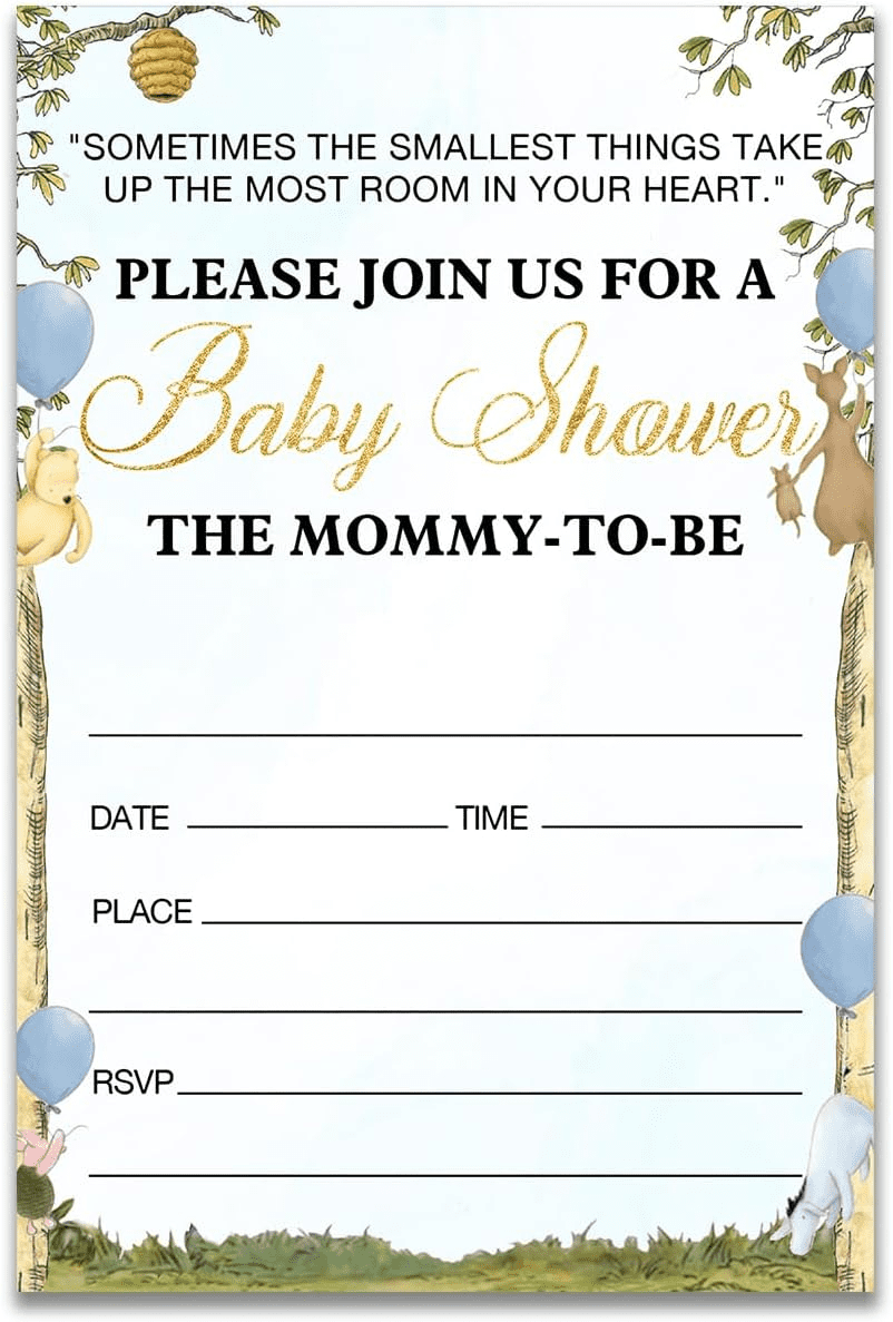 Top 15 Winnie the Pooh Baby Shower Invitations