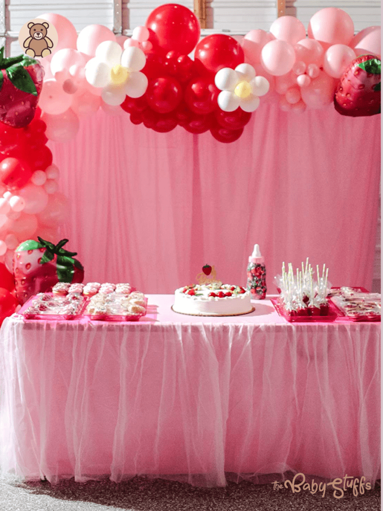 how to set up a dessert table for baby shower