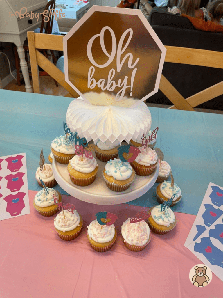 how to set up a dessert table for baby shower