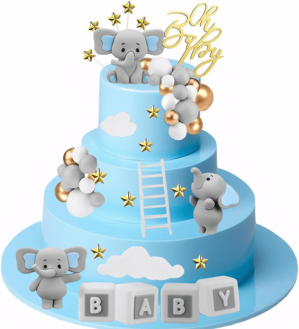 20 Amazing Elephant Baby Shower Cake Ideas