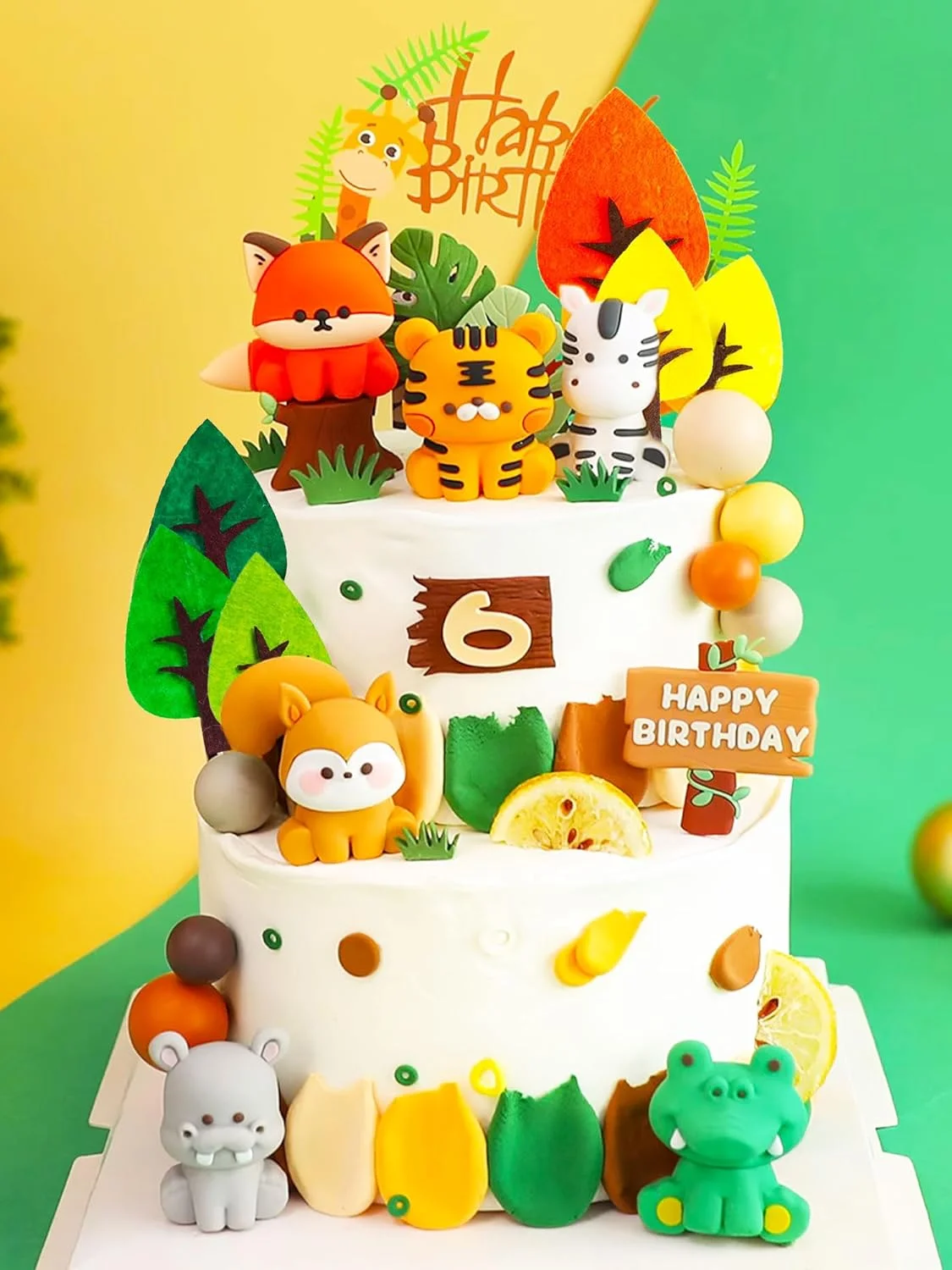 safari baby shower cake