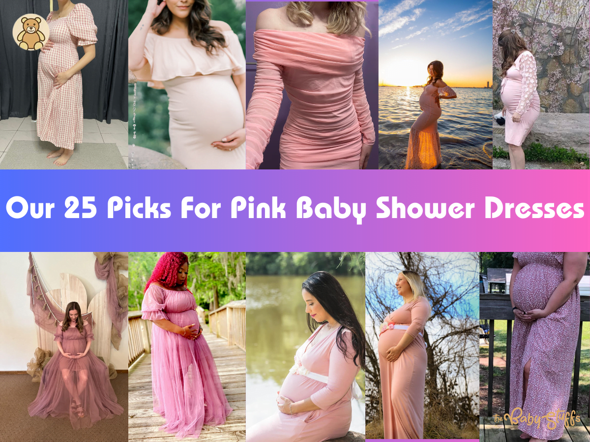 pink baby shower dresses