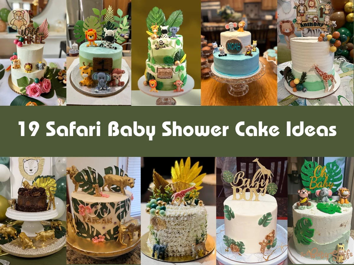 safari baby shower cake