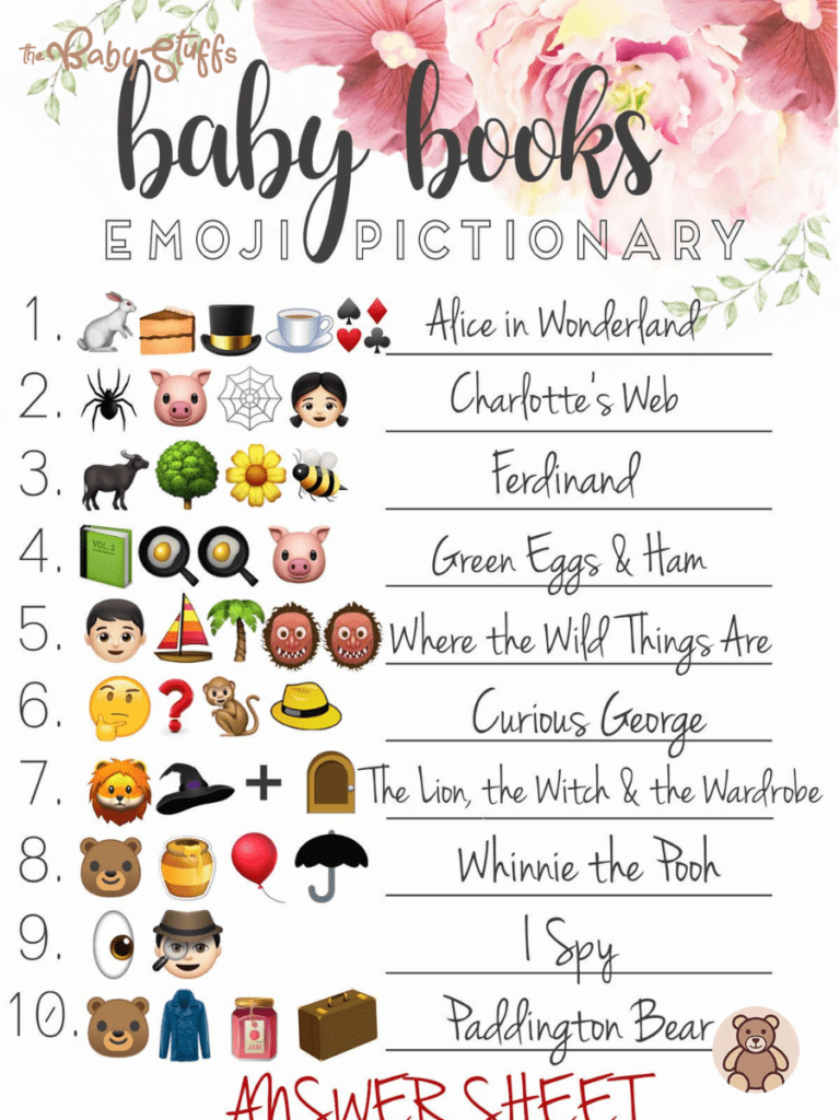 How to play baby shower emoji games
