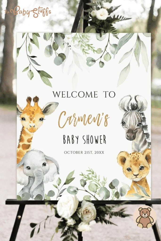  Baby Shower Welcome Sign