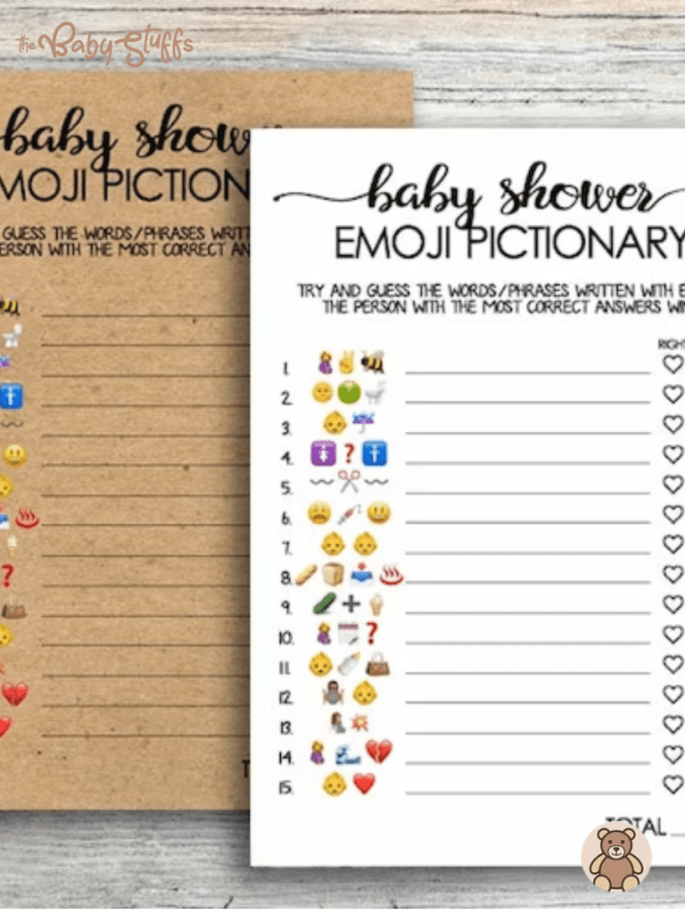 How to play baby shower emoji games